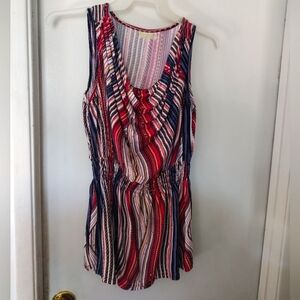 Woman's Seven Island Cowl Neck Blouse